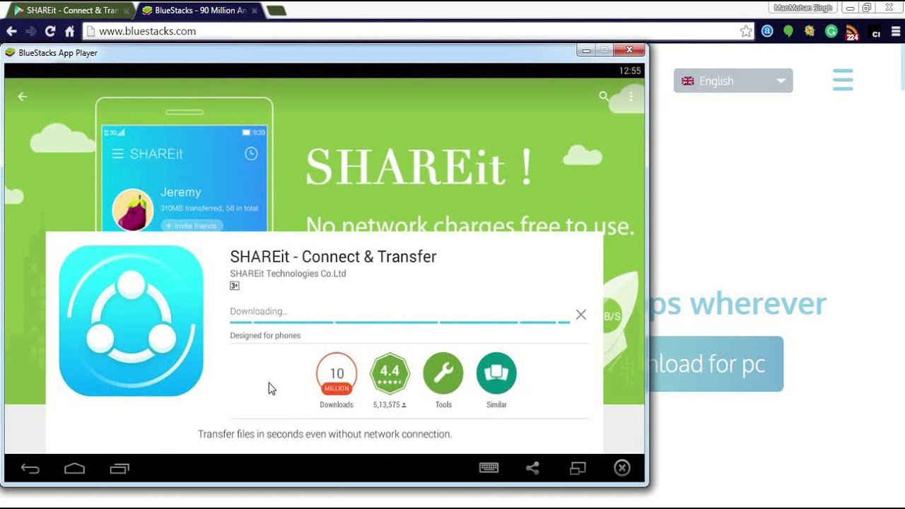 shareit apk download pc